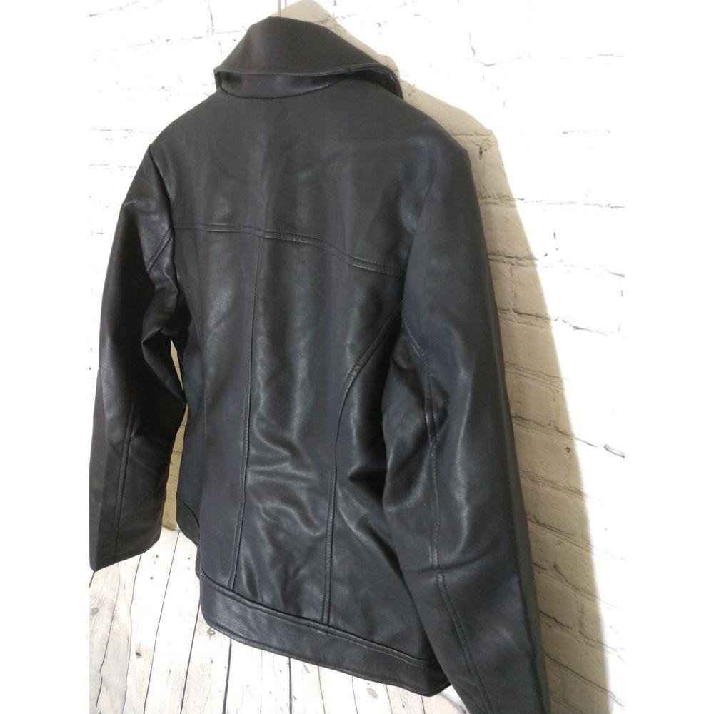 a.n.a Faux black leather jacket, M - Picture 6 of 7
